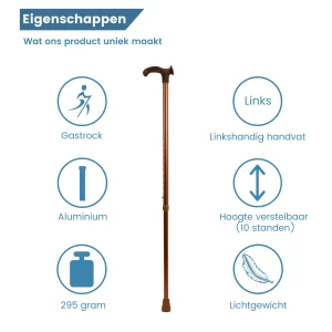 Relax-Grip-Wanderstock, ergonomisch