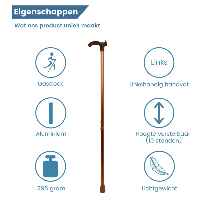 Relax-Grip-Wanderstock, ergonomisch