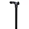 Ergonomischer Gehstock – Schwarz – Komfortgriff – Links