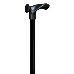 Ergonomischer Gehstock mit Relax-Griff in Schwarz, für Rechtshänder
