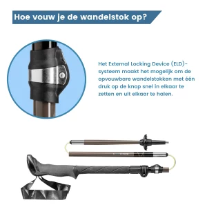 Wie klappt man den Makalu-Trekkingstock zusammen?