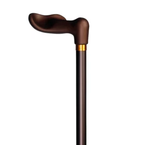 Anatomischer Wanderstock, links verstellbar, bronzefarben