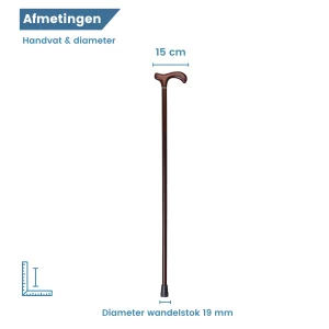 Durchmesser des Wanderstocks aus Buchenholz