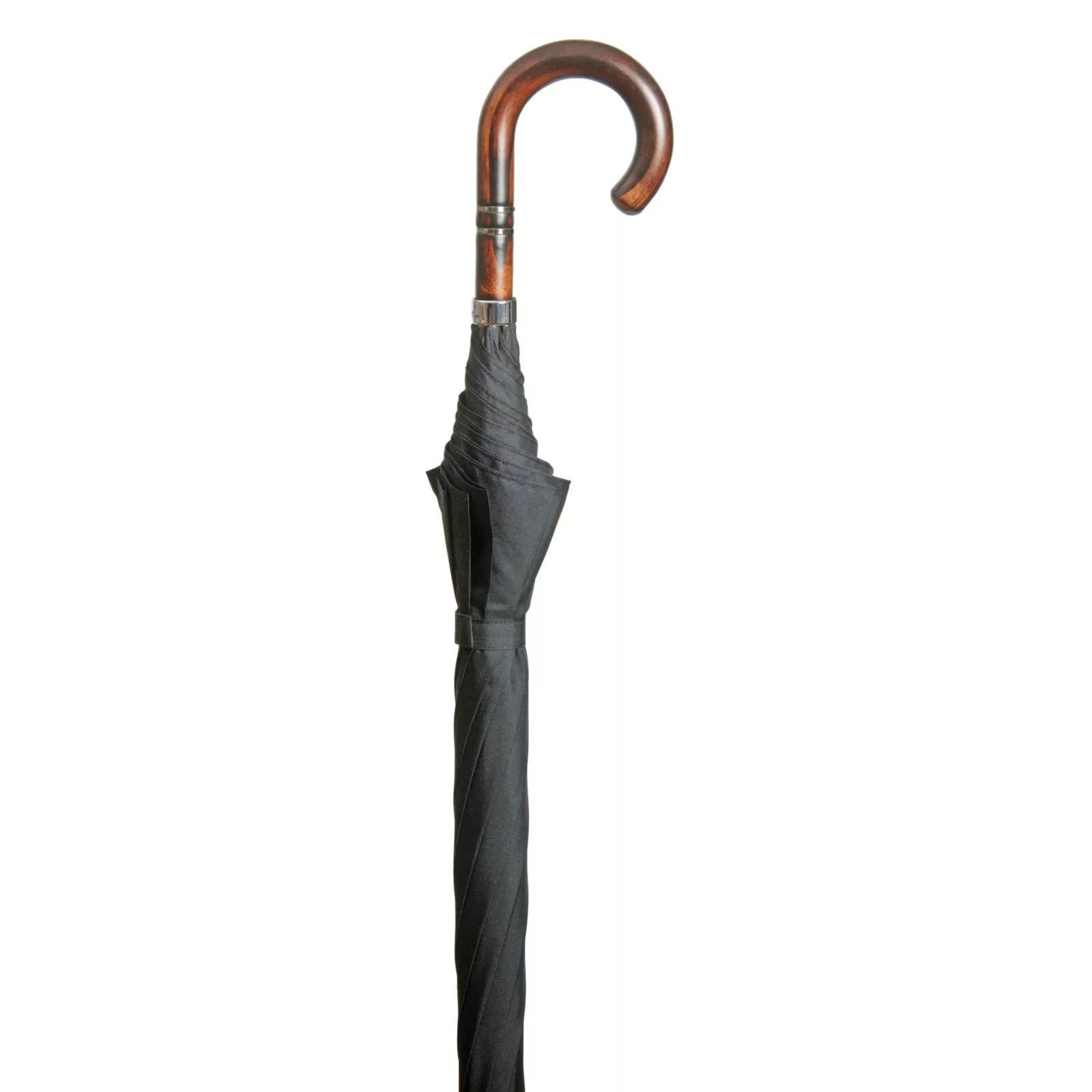 Regenschirm mit Akazienholzgriff, 110 cm Durchmesser