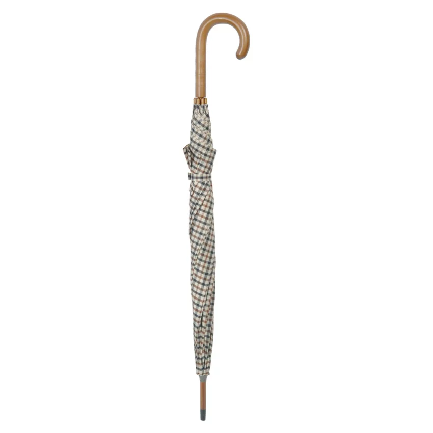 Regenschirm mit Holzgriff, 102 cm, Polyesterbezug