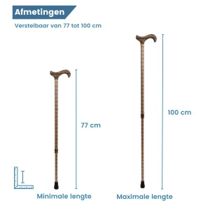 Maße des Wanderstocks
