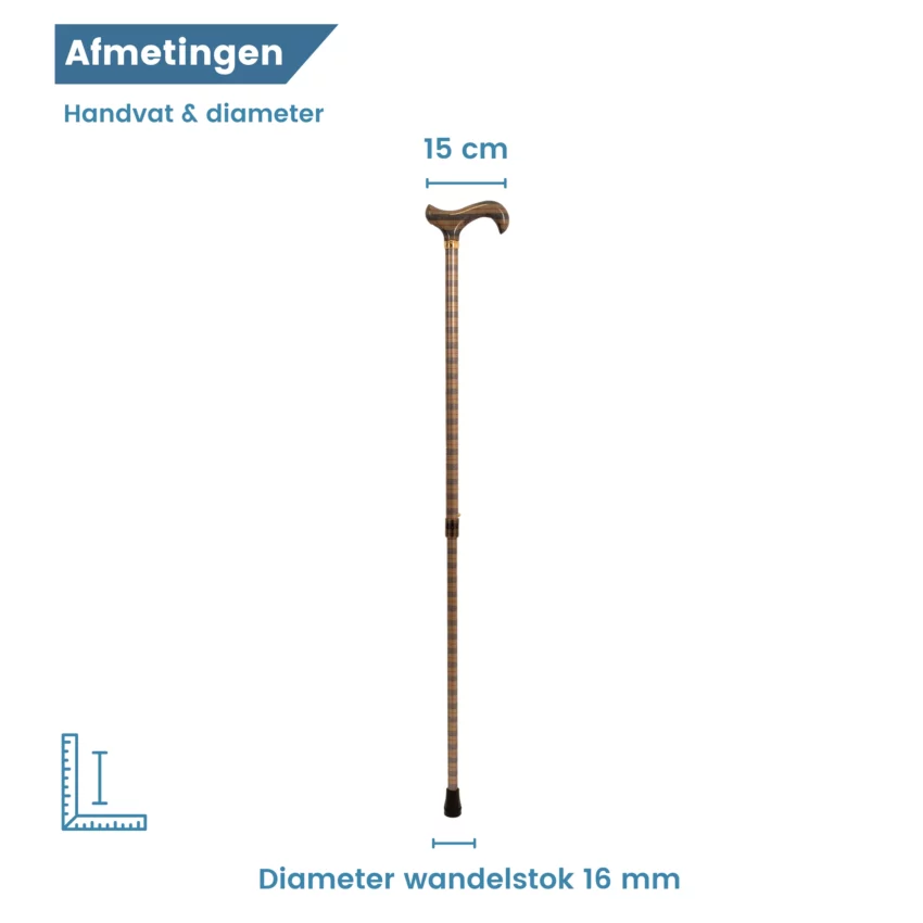 Durchmesser des Wanderstocks