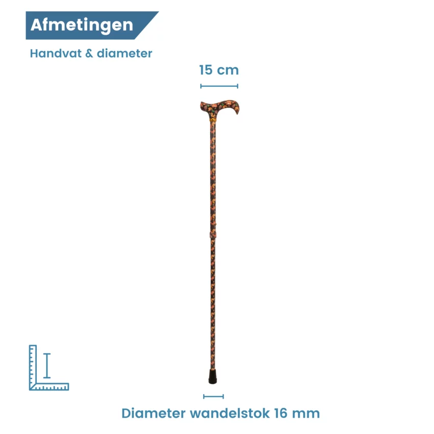 Wanderstock, violett, Durchmesser