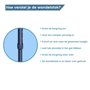 Wanderstock verstellen