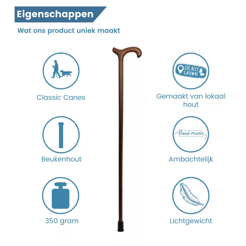 Eigenschaften von Gehstöcken aus Buchenholz