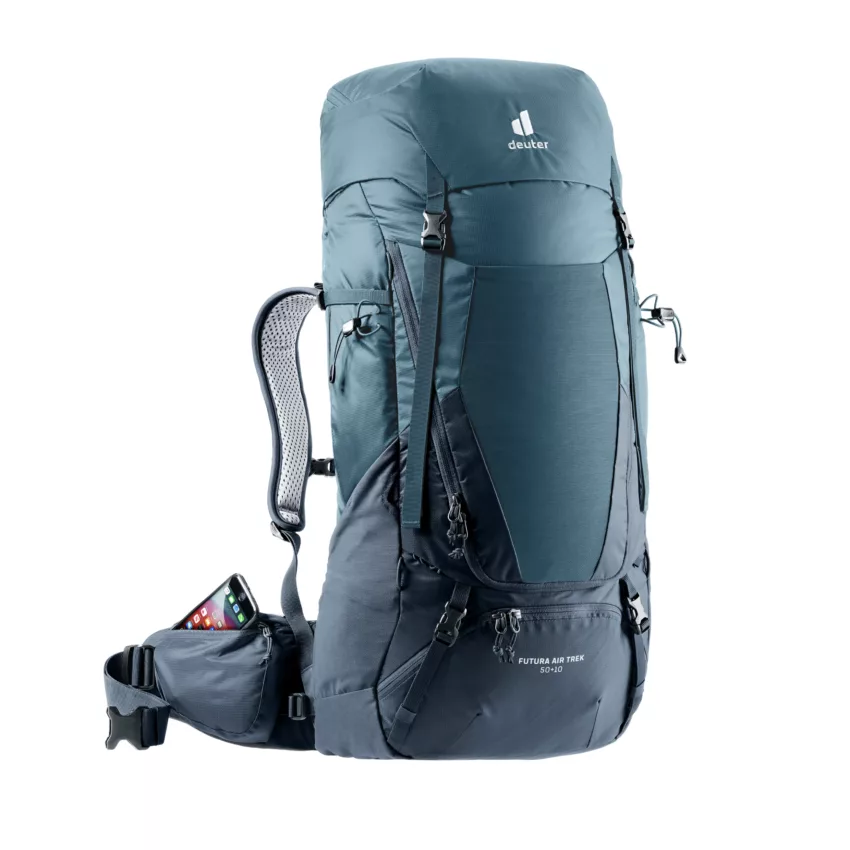 deuter Trekkingrucksack Futura Air Trek 50+10 – Herren – Blau