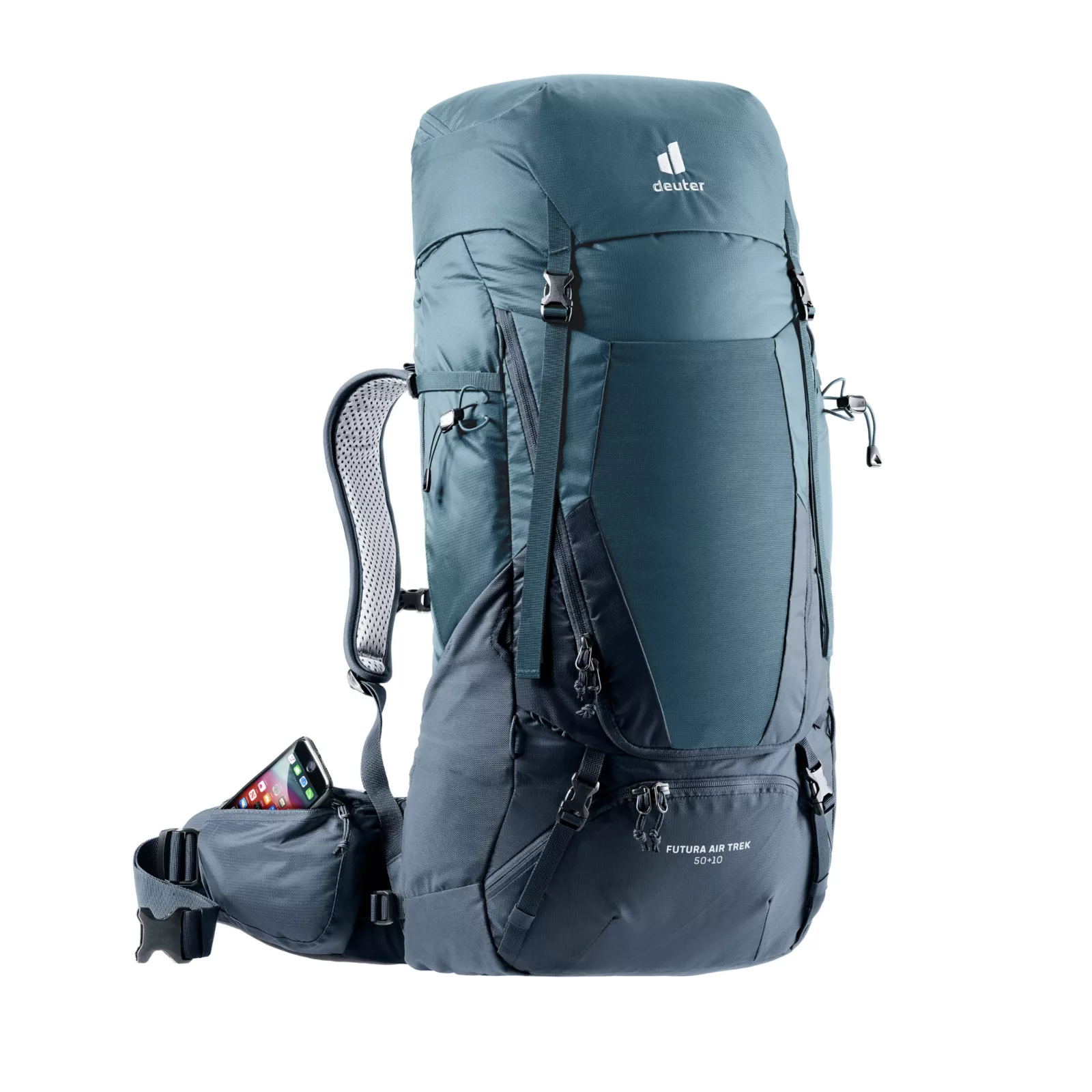 deuter Trekkingrucksack Futura Air Trek 50+10 – Herren – Blau