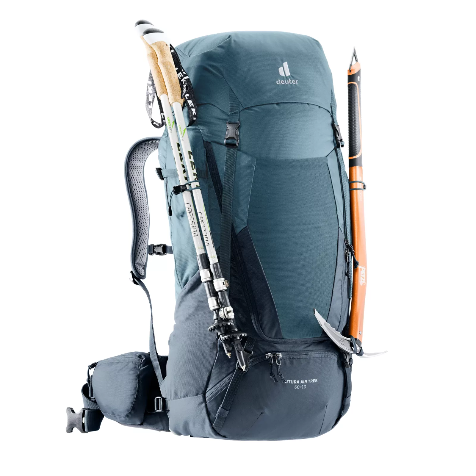 deuter Trekkingrucksack Futura Air Trek 50+10 – Herren – Blau