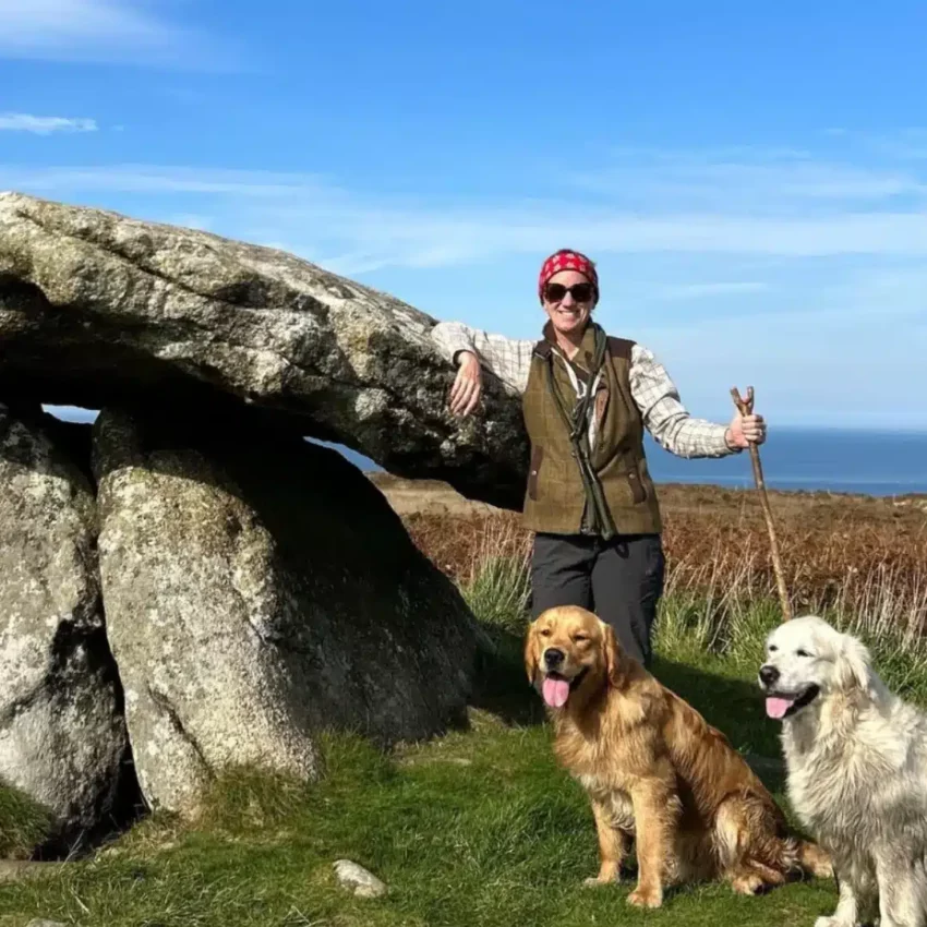 Wanderstock mit Daumengriff