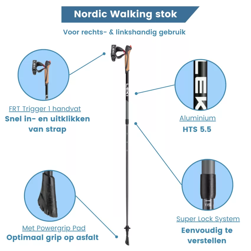 Eigenschaften der Nordic Walking Stöcke „Spin“