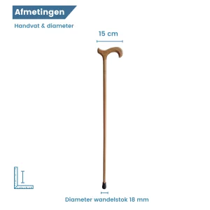 Durchmesser des Holz-Gehstocks
