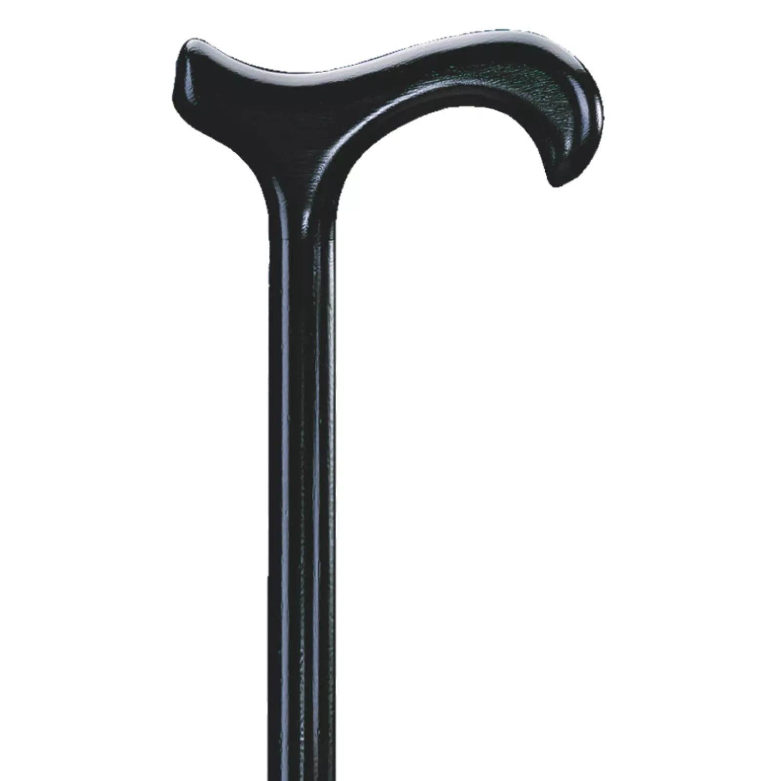 Gehstock aus Buchenholz für Damen, 16 mm, schwarz