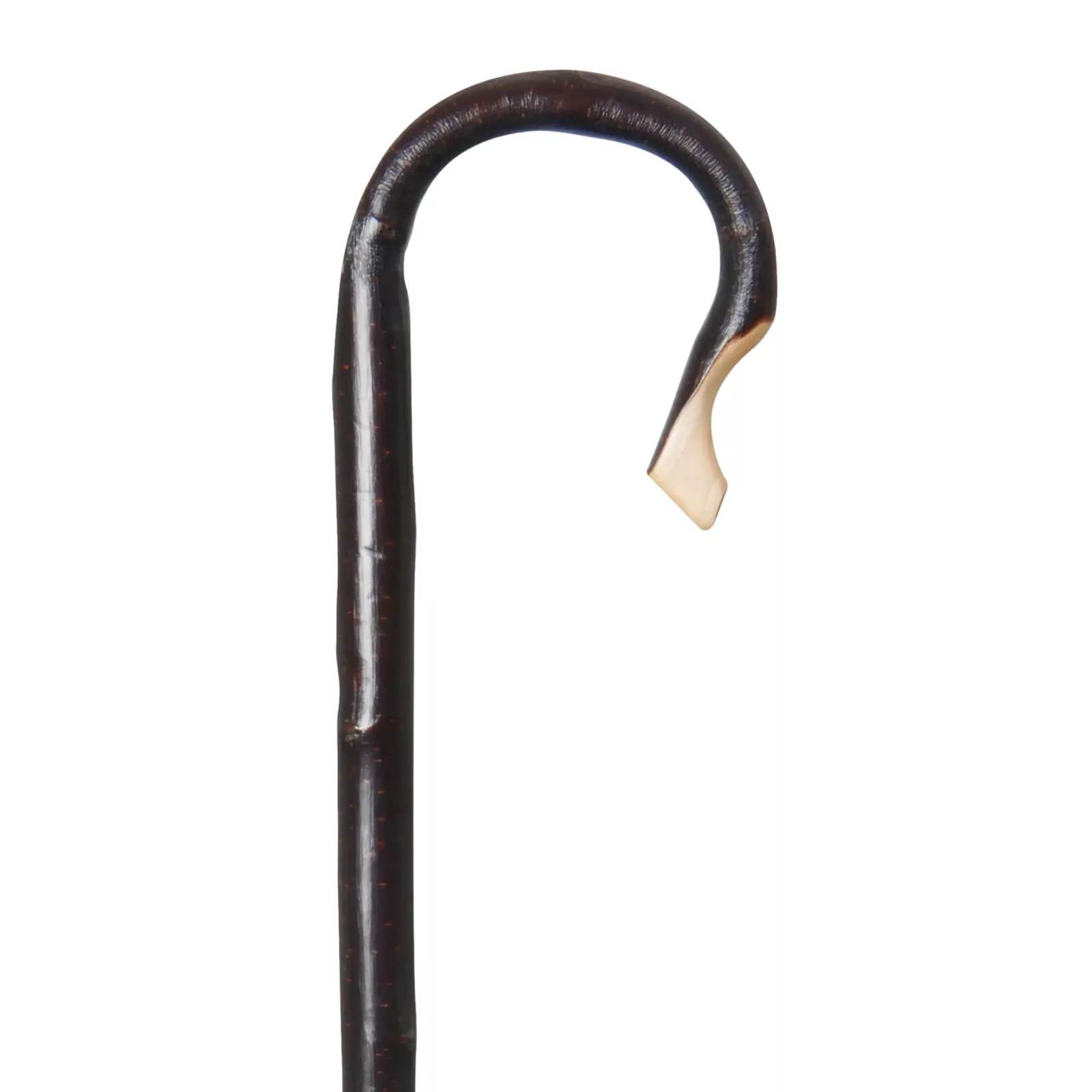 Hirtenstock aus Kastanienholz mit Rinde, 137 cm