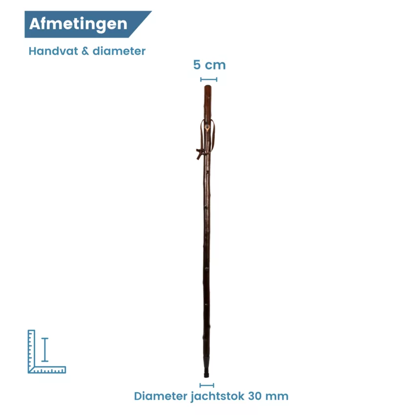 Gastrock, Jagdstock, Hirschkopf, Kastanienholz, Durchmesser