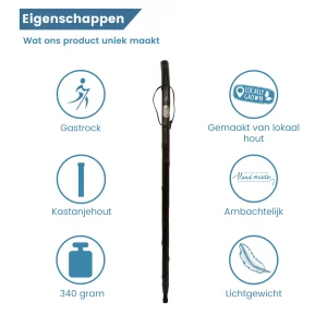 Eigenschaften des olivgrünen Jagdstocks
