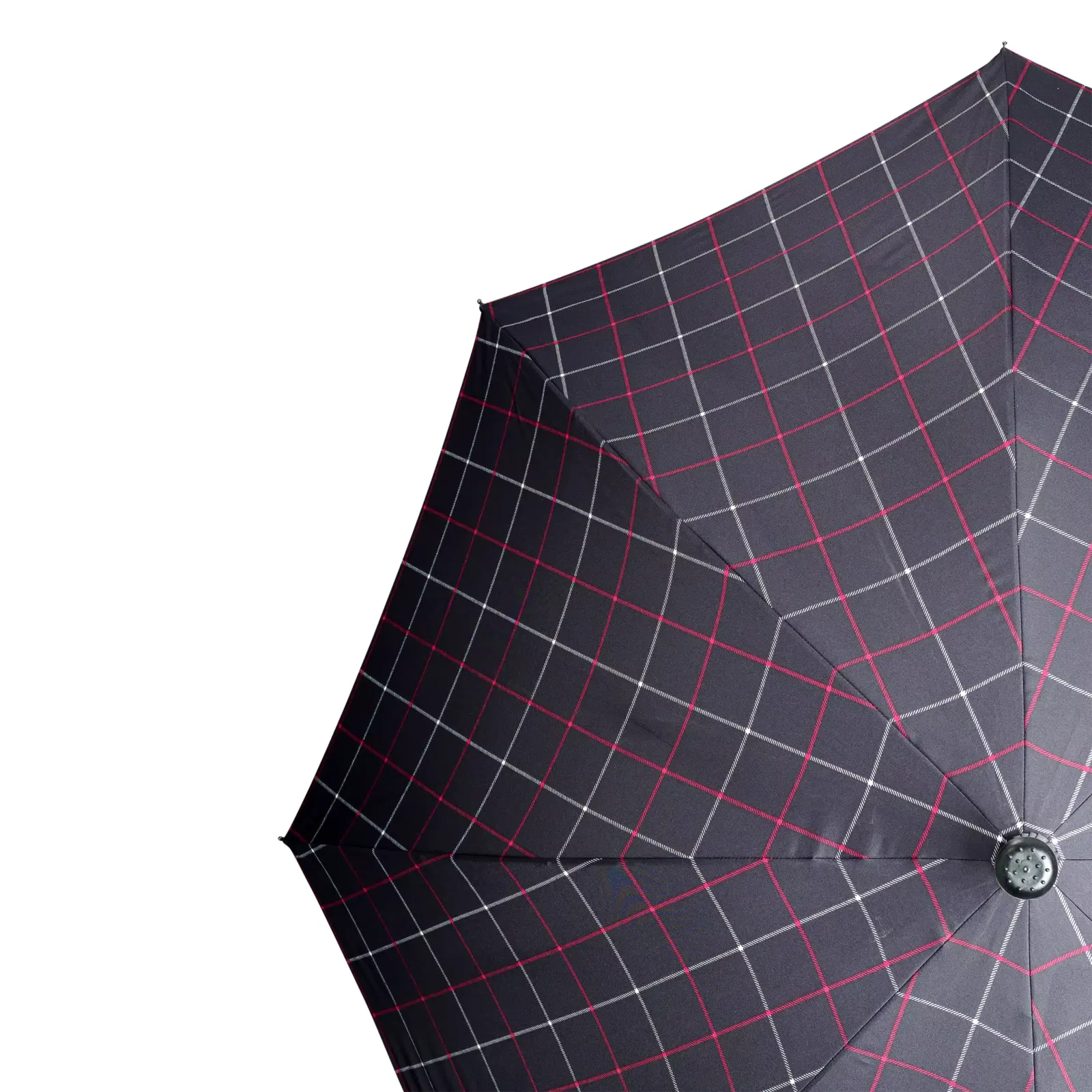 Schirmstock „Stepbrella“ kariert in Schwarz