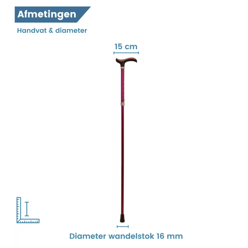 Durchmesser des Wanderstocks