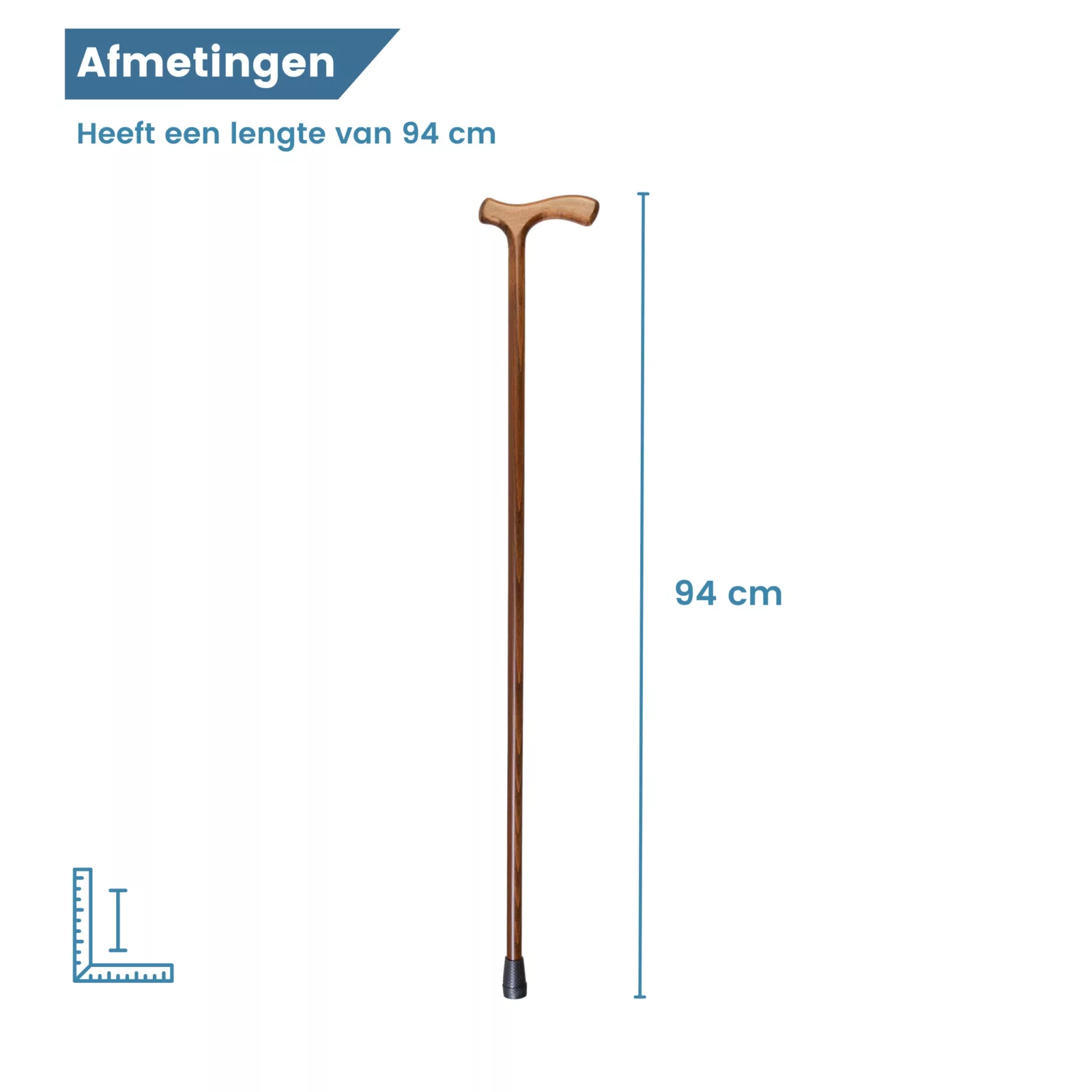 Maße des braunen Wanderstocks