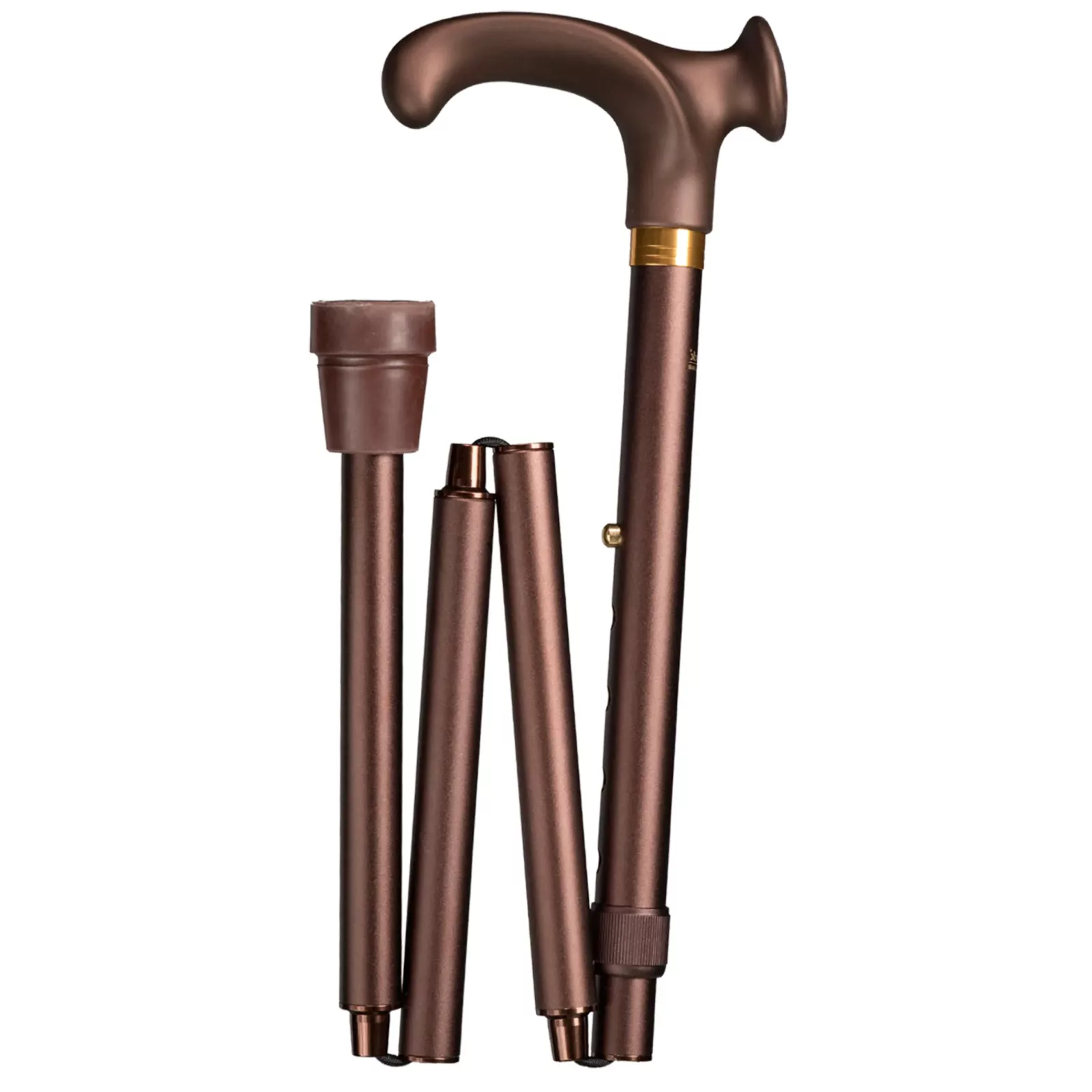 Ergonomischer, faltbarer Gehstock mit Relax-Griff für Linkshänder