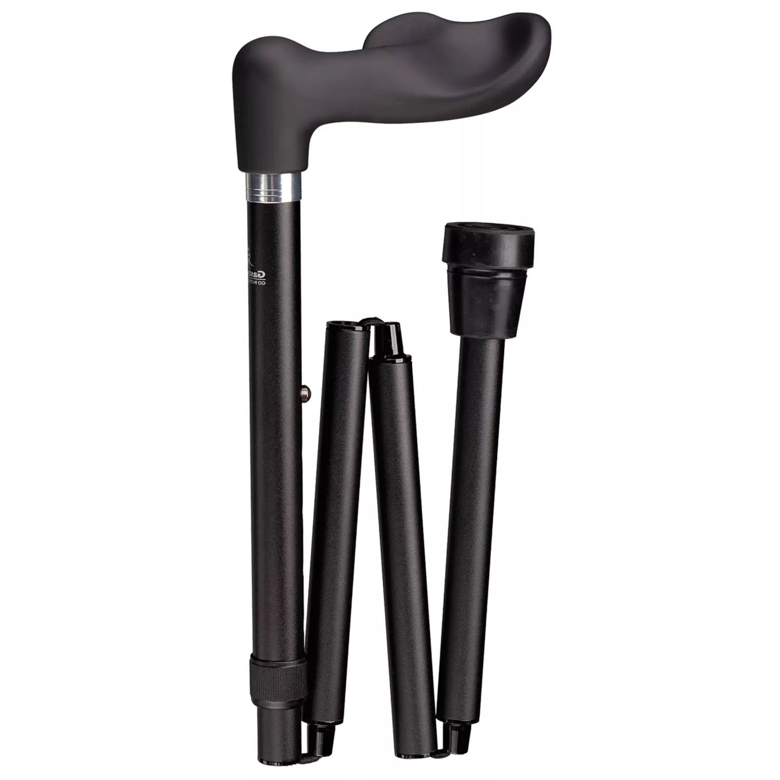 ergonomisch zusammenklappbar schwarz Soft-Touch rechts