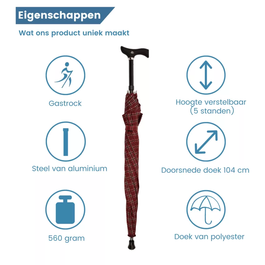 Eigenschaften des Schirmstocks