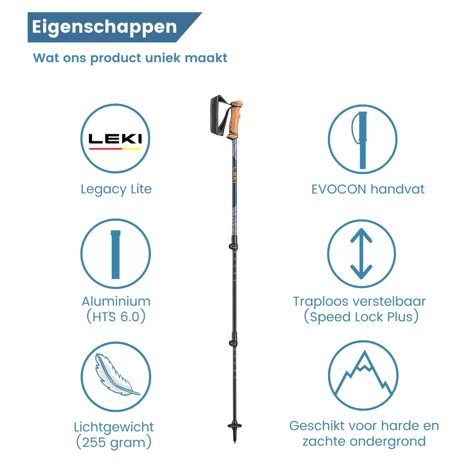 Leichter Stock für die Berge