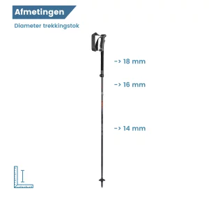 Trekkingstöcke Legacy, zusammenklappbar, Durchmesser
