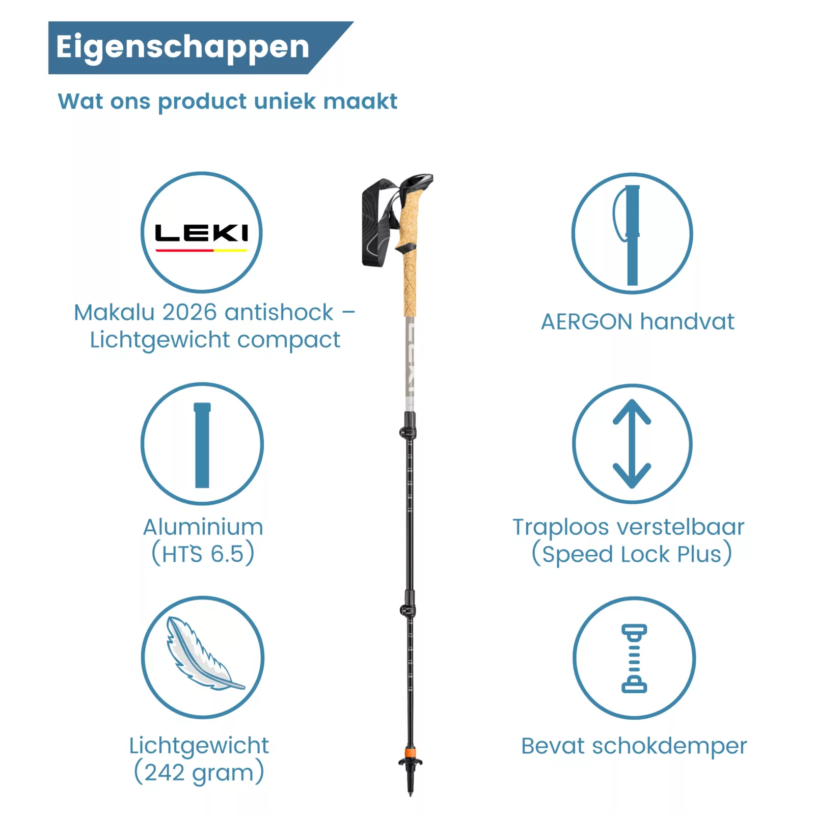 Eigenschaften des Trekkingstocks