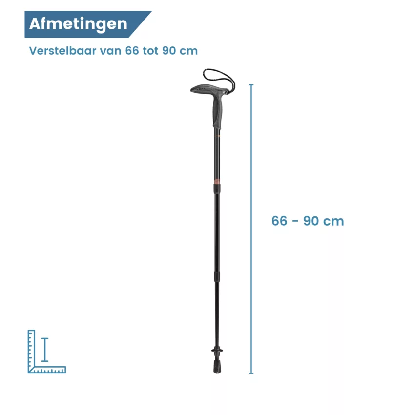 Maße des Wanderstocks