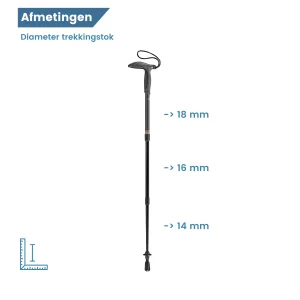 Durchmesser des Wanderstocks