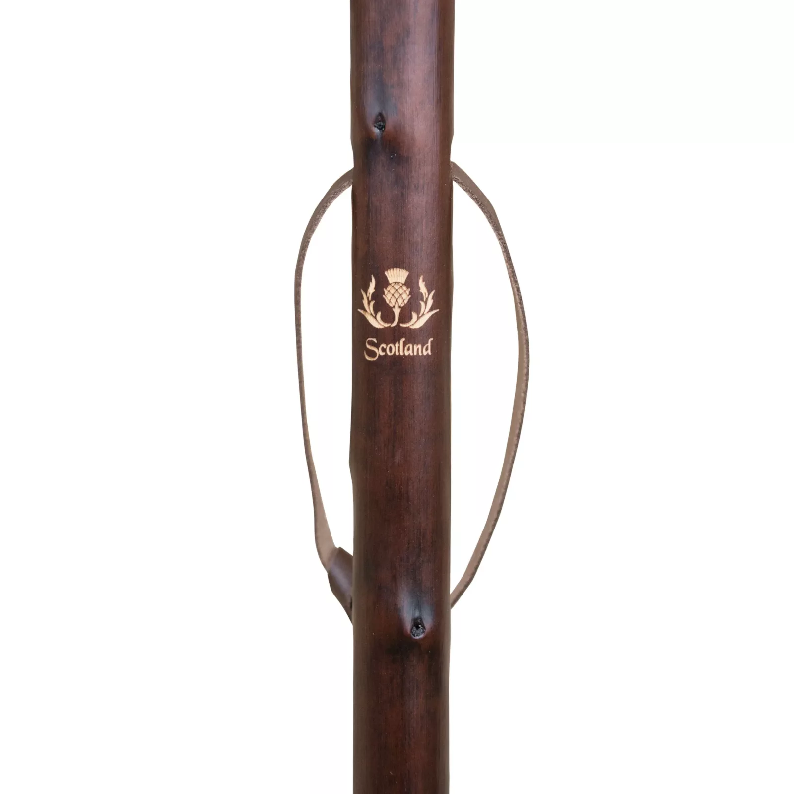 Jagdstock aus Kastanienholz mit schottischer Distel