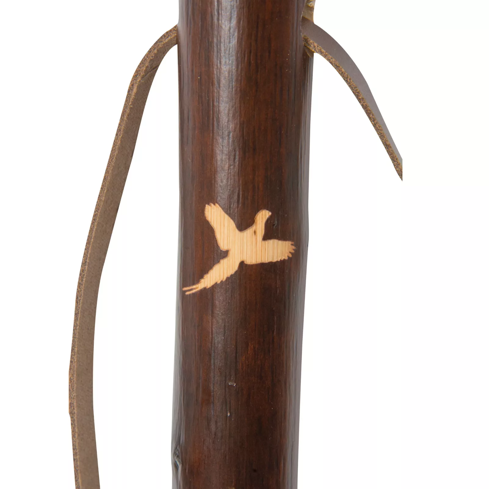 Jagdstock aus Kastanienholz mit Fasan-Logo