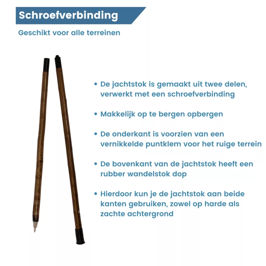 Vorteile des Jagdstocks 175 cm, zweiteilig