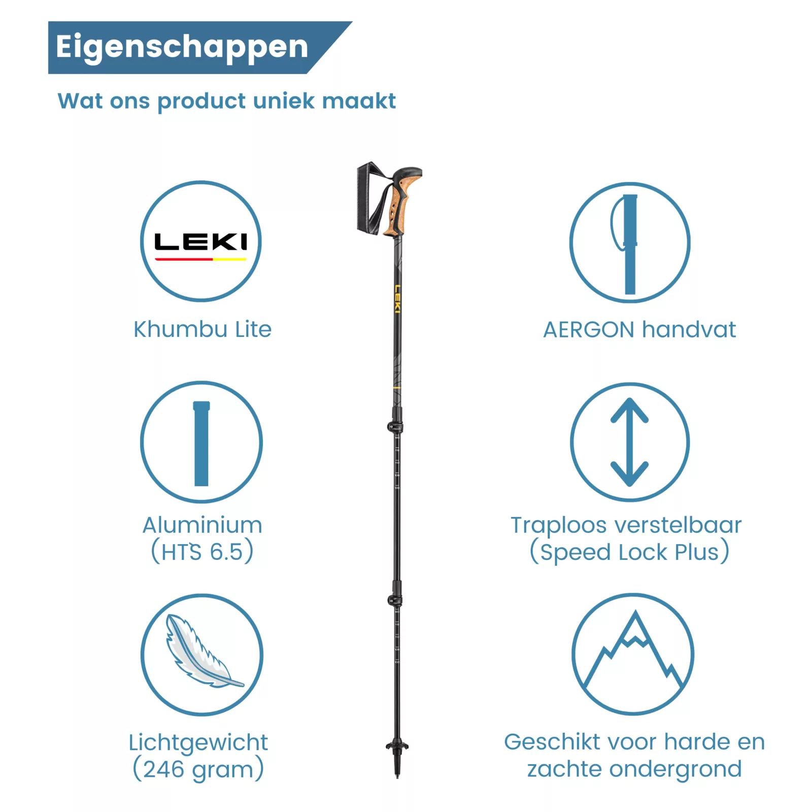 Eigenschaften eines Wanderstocks für die Berge