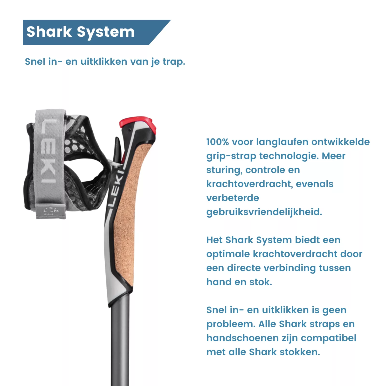 Shark System Aluminium-Nordic Walking Stöcke „Traveller“