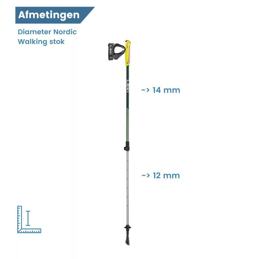 Durchmesser des Wanderstocks