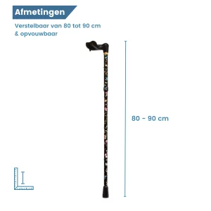 Länge des Wanderstocks: 80 bis 90 cm