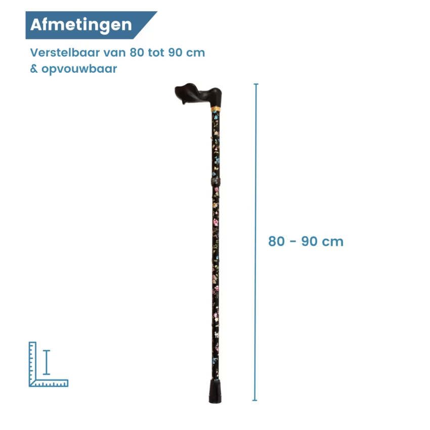 Länge des Wanderstocks: 80 bis 90 cm