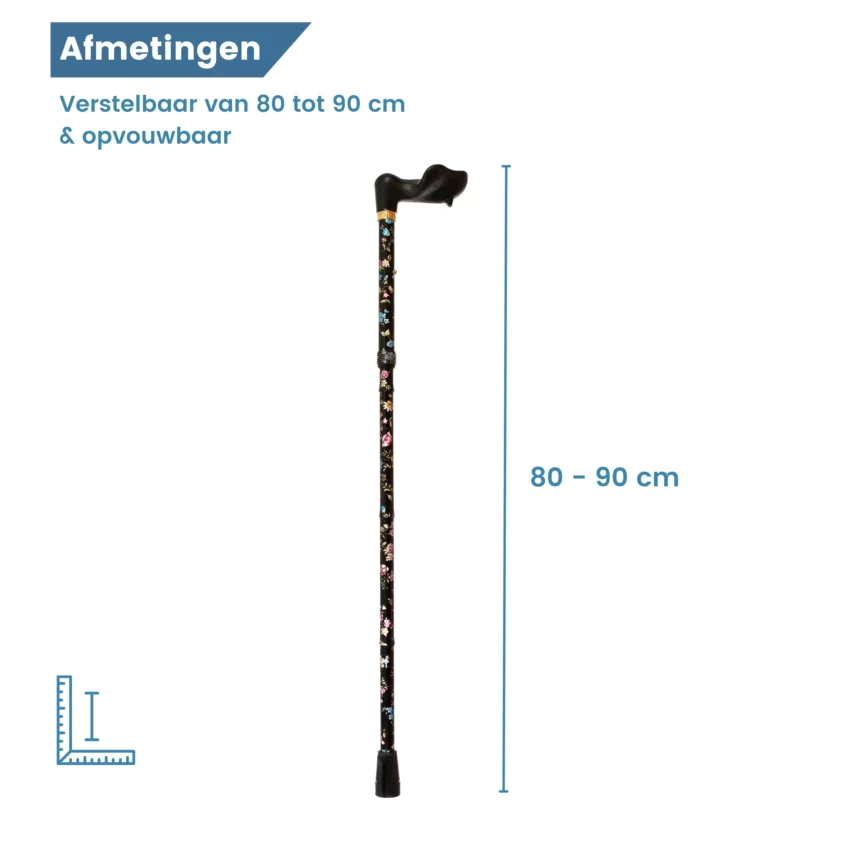 Maße des Wanderstocks