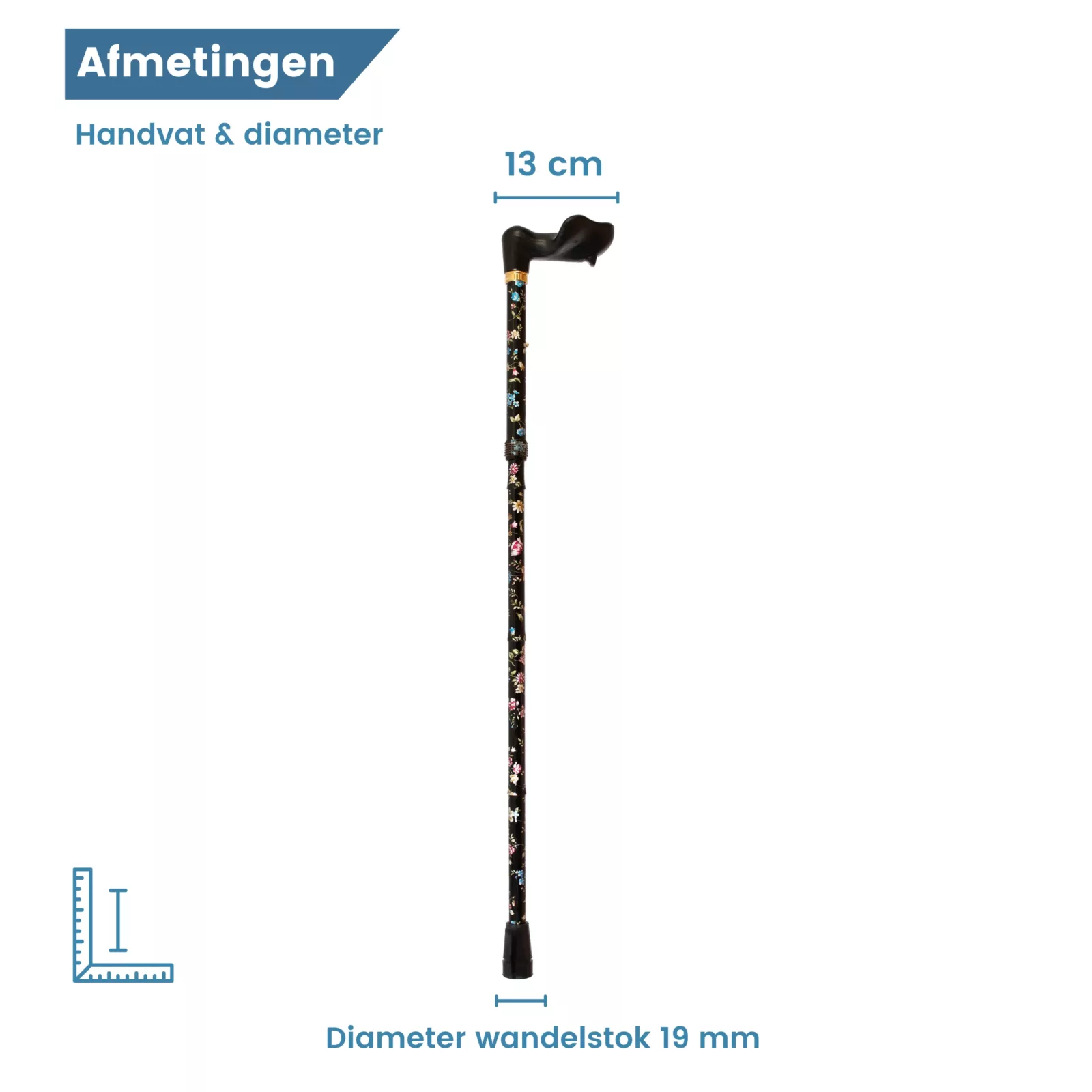 Durchmesser des Wanderstocks, ergonomisch, Blumen