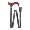 Classic Canes Faltbarer Gehstock – Bordeauxroter Derby-Griff