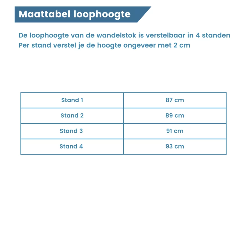 Größentabelle Sohlenhöhe