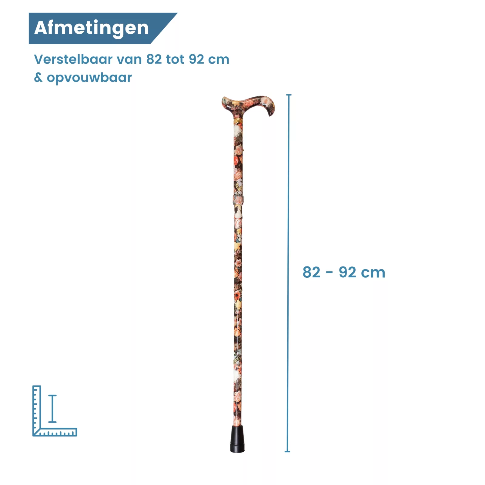 Maße des Wanderstocks