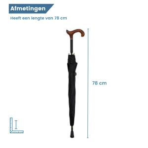 Maße des dunkelgrauen Schirmstocks