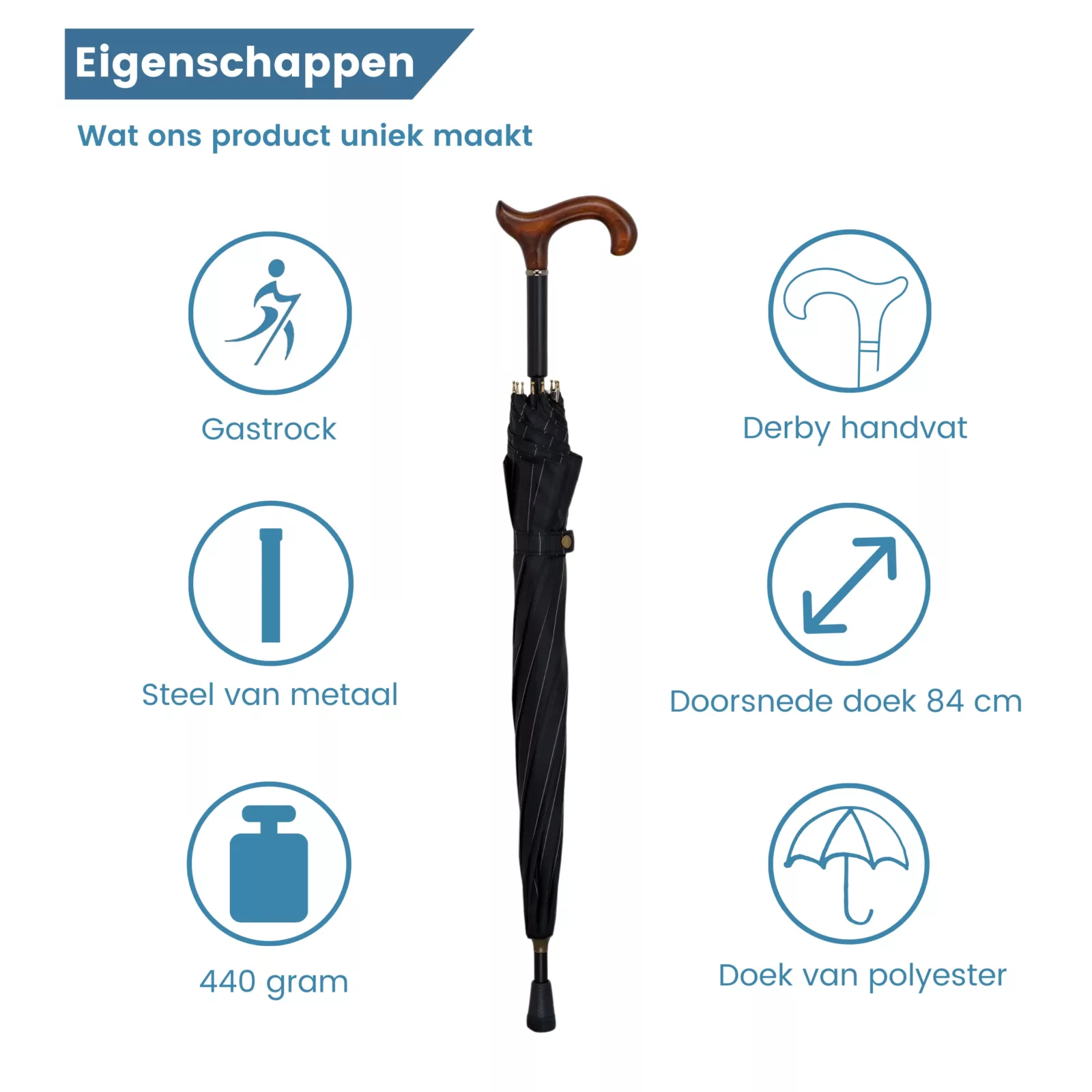 Eigenschaften des Schirmstocks